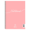 Salko Paper Σπιράλ Τετράδιο Ριγέ Α4 60 Φύλλων 2 Θεμάτων Notebook Ροζ