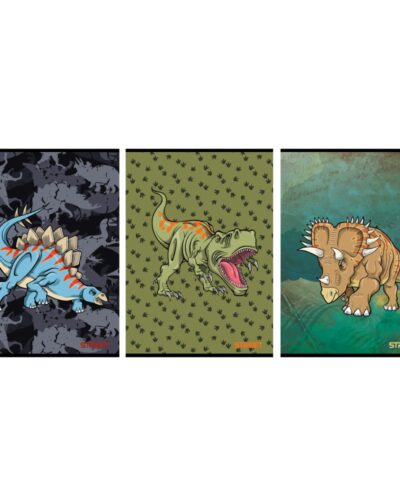 ΤΕΤΡΑΔΙΑ ΡΙΓΕ STREET DINOSAUR A4 54φυλ. (80gr)