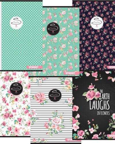 ΤΕΤΡΑΔΙΑ ΡΙΓΕ STREET FLOWERS A4 54φυλ. (80gr)