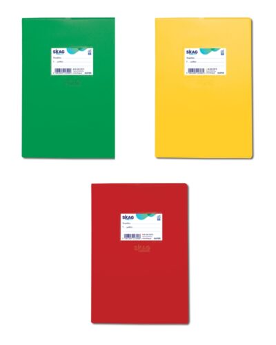 ΤΕΤΡΑΔΙΑ SKAG ΕΞΗΓΗΣΕΙΣ ΠΛΑΣΤΙΚΕΣ 17Χ25 Φ.100 ΡΙΓΕ ΧΡΩΜΑΤΙΣΤΕΣ