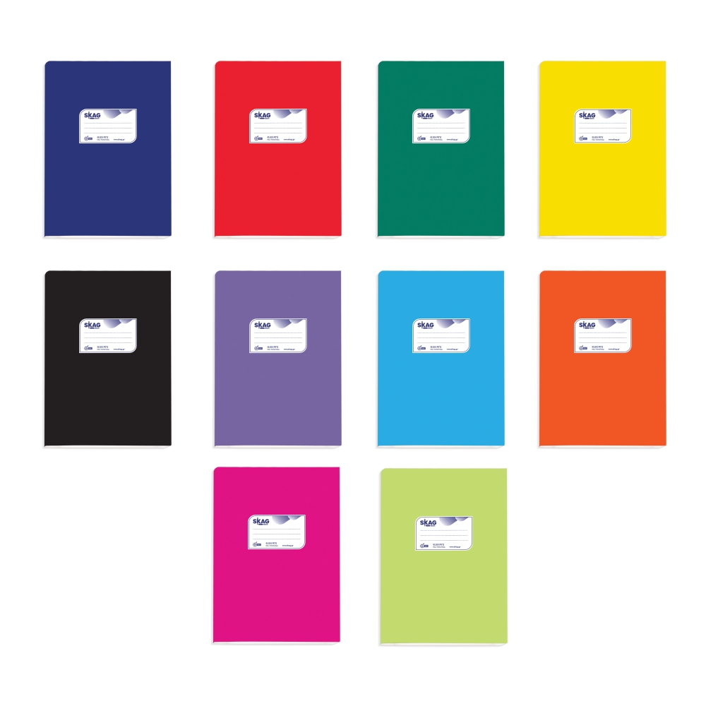 ΤΕΤΡΑΔΙΑ SKAG ΧΑΡΤONΕ 17Χ25 Φ.50 ΧΡΩΜΑΤΙΣΤΑ