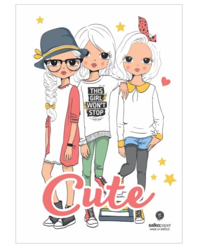 ΤΕΤΡΑΔΙΑ SALKO ΚΑΡΦΙΤΣΑ 17Χ25 Φ.40 CUTE