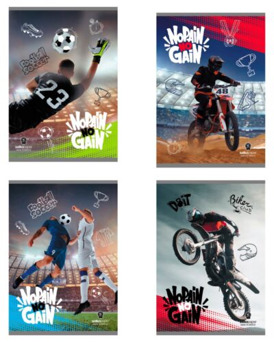 ΤΕΤΡΑΔΙΑ SALKO ΚΑΡΦΙΤΣΑ 17Χ25 Φ.40 NO PAIN NO GAIN