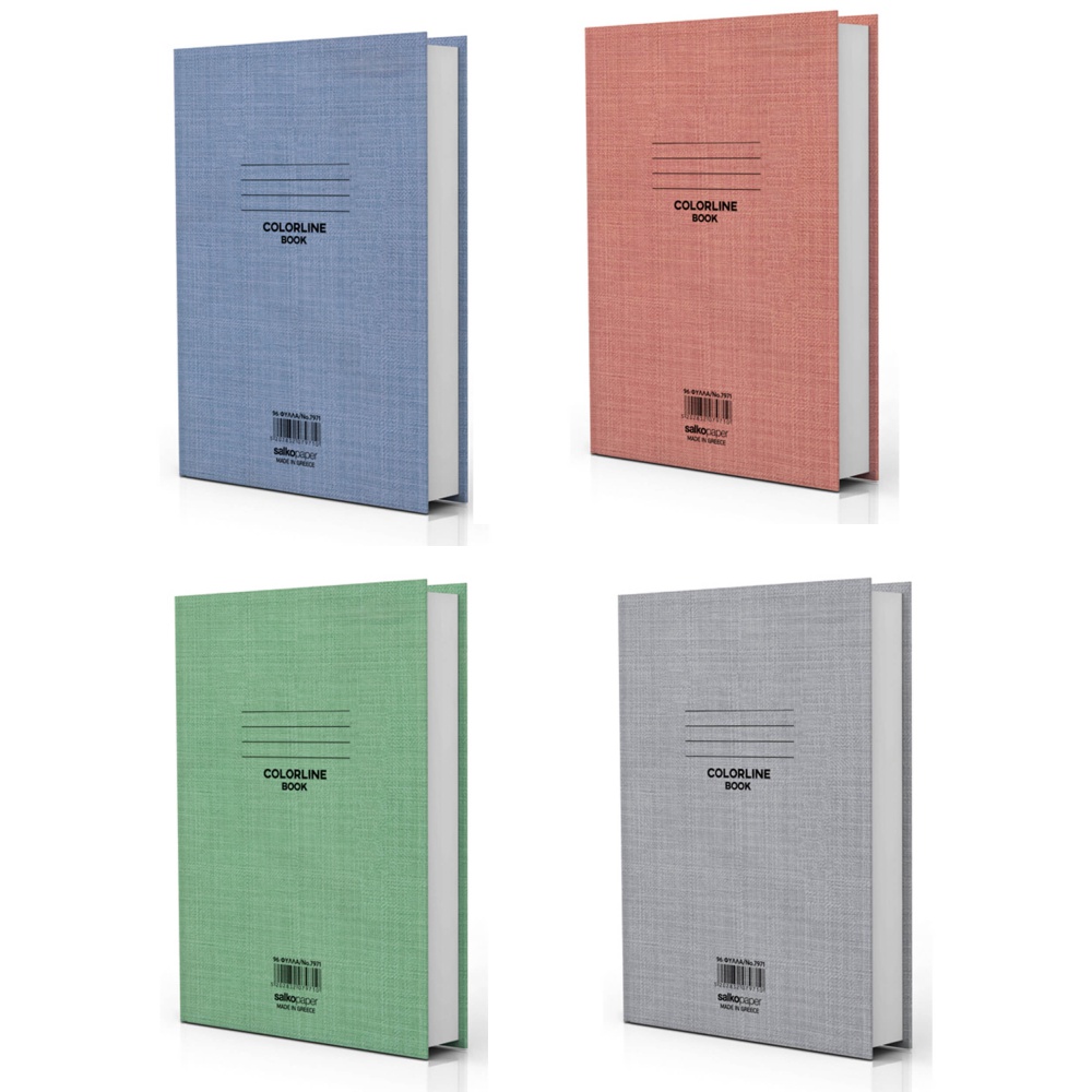 ΤΕΤΡΑΔΙΑ SALKO ΔΕΜΕΝΑ COLORLINE ΡΙΓΕ 17×25 3ΘΕΜ. (96φυλ.)
