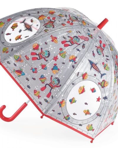 Djeco Παιδική Ομπρέλα με Μεταλλικές Λεπτομέρειες Βυθός 70εκ.