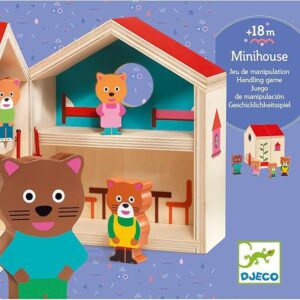 Djeco ξύλινο σπιτάκι με ζωάκια