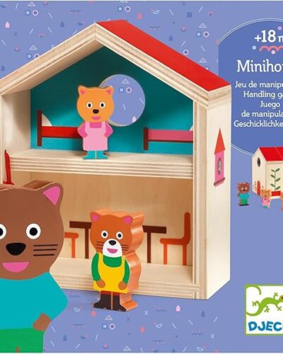 Djeco ξύλινο σπιτάκι με ζωάκια