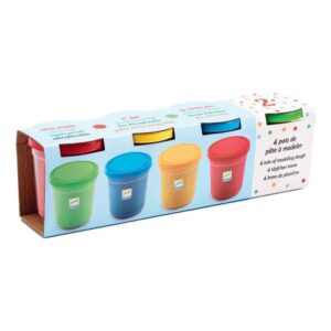 Djeco 4 Πλαστοζυμαράκια Πλαστελίνη - Φυσικά χρώματα