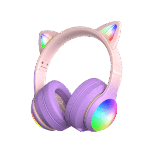 Kiddoboo Delulu Bluetooth Headphones DiscoBeats Pink