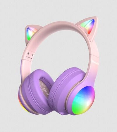 Kiddoboo Delulu Bluetooth Headphones DiscoBeats Pink