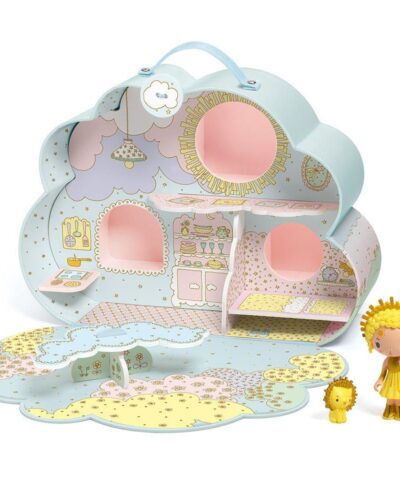 Djeco κουκλόσπιτο Tinyly σε βαλιτσάκι "Σύννεφο" (Περιλαμβάνονται οι...