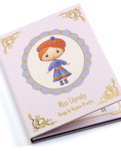 Djeco Αυτοκόλλητα επανατοποθετούμενα με 4 κάρτες Miss Lilyruby