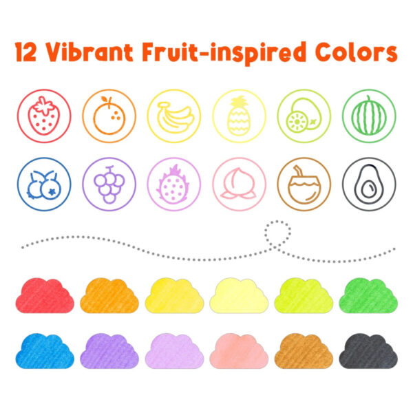 ohuhu set 12 markadoron neroy me sfragides stamps