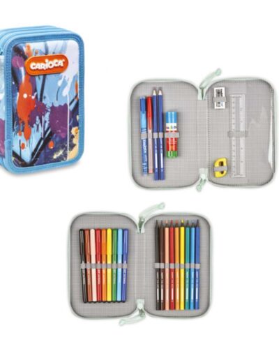 ΚΑΣΕΤΙΝΑ CARIOCA ΓΕΜΑΤΗ SPRAY 2 ZIP ΒLUE