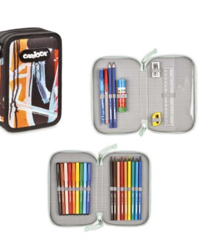 ΚΑΣΕΤΙΝΑ CARIOCA ΓΕΜΑΤΗ SPRAY 2 ZIP ΒLACK