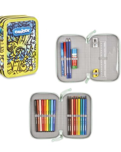 ΚΑΣΕΤΙΝΑ CARIOCA ΓΕΜΑΤΗ COMIX 2 ZIP YELLOW/ΒLUE