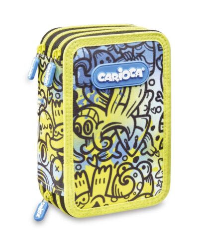 ΚΑΣΕΤΙΝΑ CARIOCA ΓΕΜΑΤΗ COMIX 3 ZIP YELLOW/ΒLUE