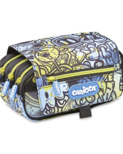 ΚΑΣΕΤΙΝΑ CARIOCA ΒΑΡΕΛΑΚΙ COMIX 3 ZIP YELLOW/BLUE