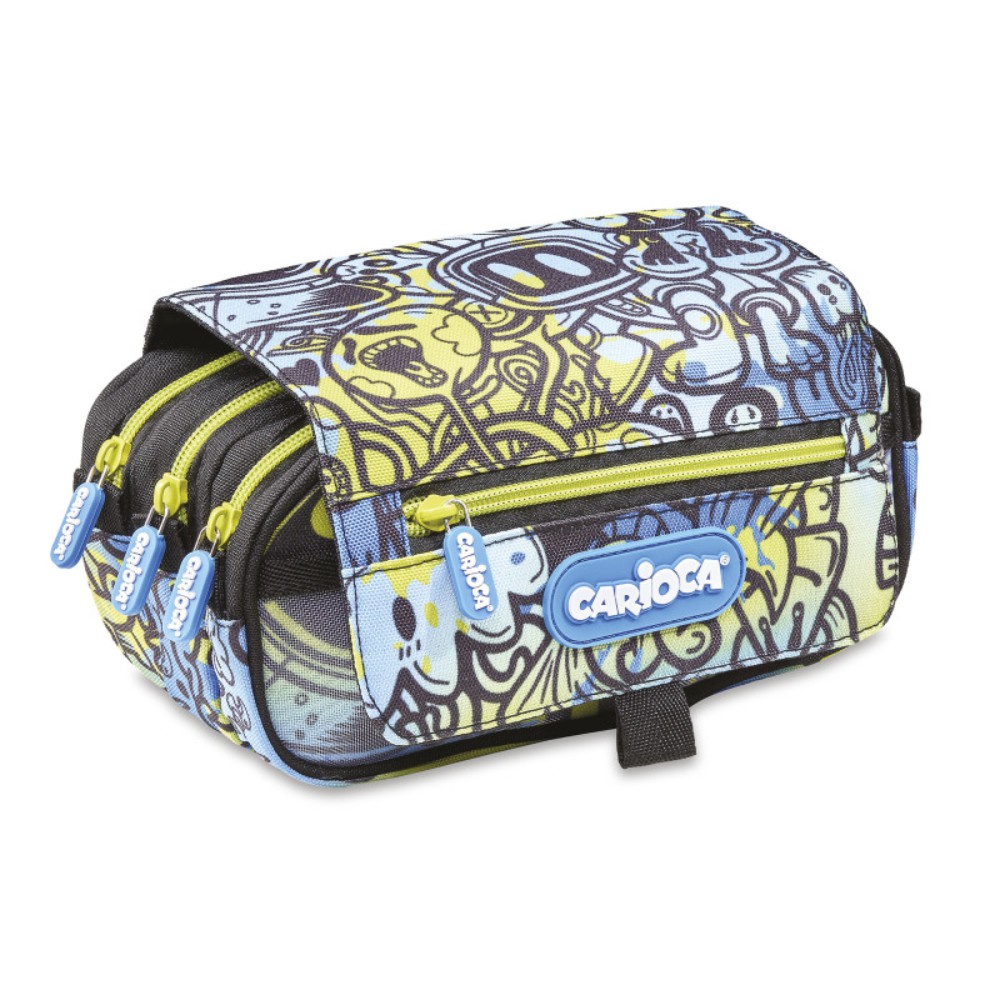 ΚΑΣΕΤΙΝΑ CARIOCA ΒΑΡΕΛΑΚΙ COMIX 3 ZIP YELLOW/BLUE