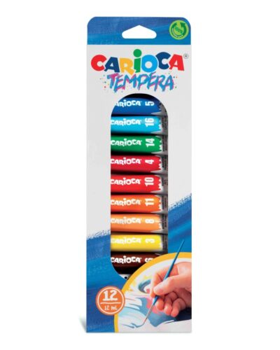 ΤΕΜΠΕΡΕΣ CARIOCA 12 ml  ΣΕΤ 12χρωμ.