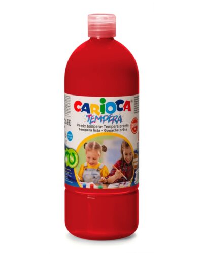 ΤΕΜΠΕΡΑ CARIOCA ΜΠΟΥΚΑΛΙ 1 lt VERMILLION RED