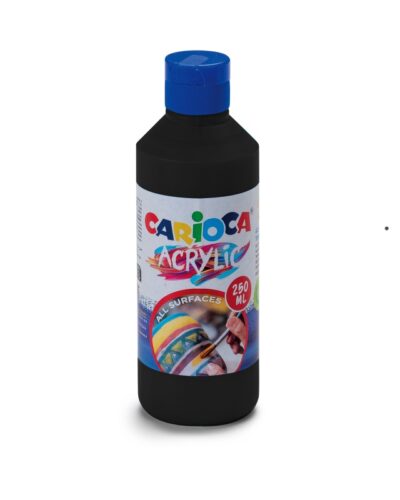 ΧΡΩΜΑΤΑ ΑΚΡΥΛΙΚΑ CARIOCA ΜΠΟΥΚΑΛΙ 250ml BLACK