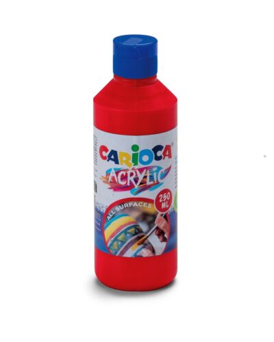 ΧΡΩΜΑΤΑ ΑΚΡΥΛΙΚΑ CARIOCA ΜΠΟΥΚΑΛΙ 250ml VERMILLION RED