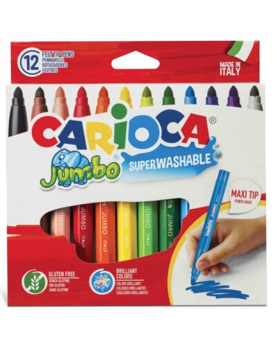 ΜΑΡΚΑΔΟΡΟΙ CARIOCA ΣΕΤ JUMBO 12 χρωμ.