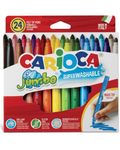 ΜΑΡΚΑΔΟΡΟΙ CARIOCA ΣΕΤ JUMBO 24 χρωμ.
