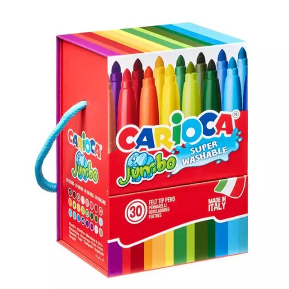 ΜΑΡΚΑΔΟΡΟΙ CARIOCA JUMBO ΧΑΡΤΙΝΟ KOYTI 30 τεμ.