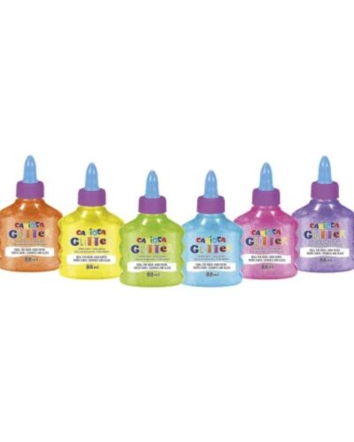 ΧΡΥΣΟΚΟΛΛΕΣ CARIOCA 88ml NEON (stand 12τεμ-6χρωμ.)