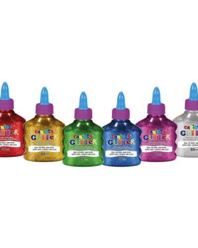 ΧΡΥΣΟΚΟΛΛΕΣ CARIOCA 88ml (stand 12τεμ-6χρωμ.)