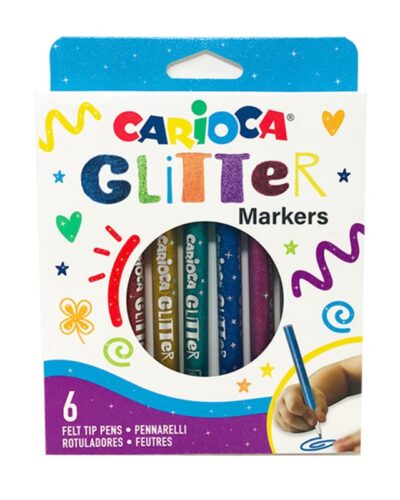 ΜΑΡΚΑΔΟΡΟΙ CARIOCA ΣΕΤ GLITTER 6 χρωμ.