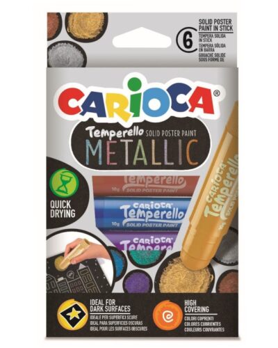 ΜΑΡΚΑΔΟΡΟΙ CARIOCA TEMPERELLO METALLIC 6 χρωμ.