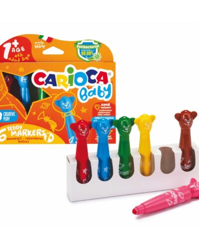 ΜΑΡΚΑΔΟΡΟΙ CARIOCA BABY JUMBO 1+  TEDDY 6 χρωμ.