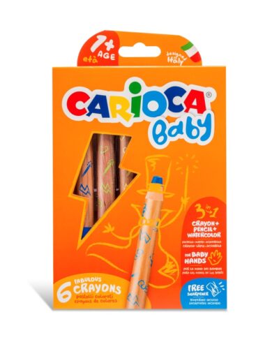 ΚΡΑΓΙΟΝ ΚΕΡΙΝΑ CARIOCA BABY JUMBO (1+) 6 χρωμ.