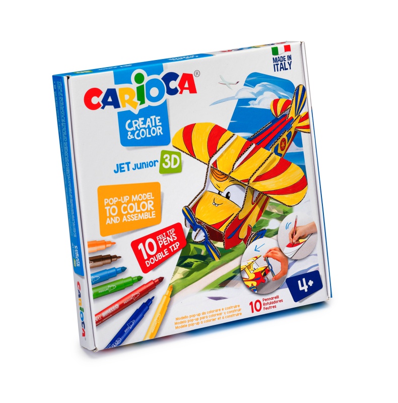 ΣΕΤ ΖΩΓΡΑΦΙΚΗΣ CARIOCA ΧΑΡΤΟΚΟΠΤΙΚΗ CREATE & COLOR JET JUNIOR