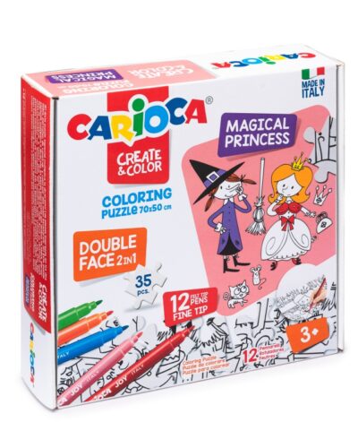 ΣΕΤ ΖΩΓΡΑΦΙΚΗΣ CARIOCA PUZZLE 35τεμ.MAGICAL PRINCESS