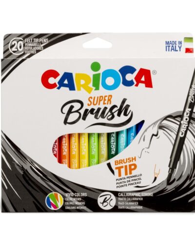ΜΑΡΚΑΔΟΡΟΙ CARIOCA SUPER  BRUSH 20χρωμ.