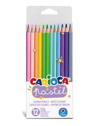 ΚΡΑΓΙΟΝ ΞΥΛINA CARIOCA PASTEL 12 χρωμ.