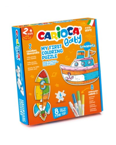 ΣΕΤ ΖΩΓΡΑΦΙΚΗΣ CARIOCA BABY COLORING PUZZLE TRANSPORTS
