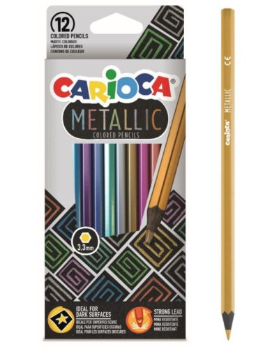 ΚΡΑΓΙΟΝ ΞΥΛINA CARIOCA METALLIC 12 χρωμ.