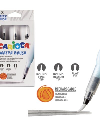 ΠΙΝΕΛΑ CARIOCA ΣΕΤ 3τεμ.διαφορετικές μύτες (για γέμισμα με νερό)