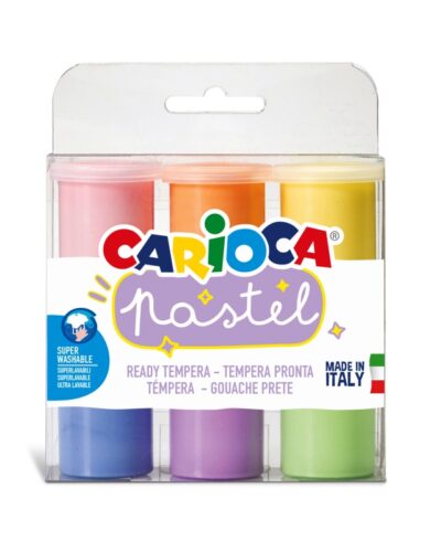 ΤΕΜΠΕΡΕΣ CARIOCA PASTEL ΣΕΤ ΒΑΖΑΚΙ 6/25ml