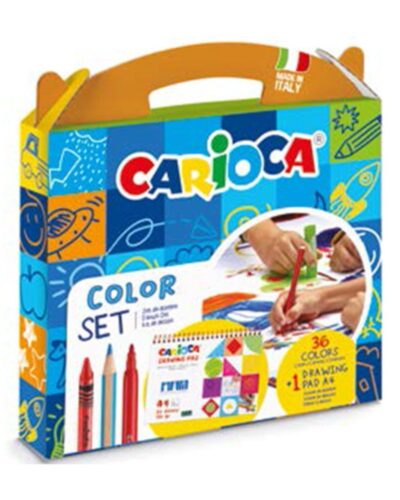 ΣΕΤ ΖΩΓΡΑΦΙΚΗΣ CARIOCA ΧΑΡΤΙΝΟ ΒΑΛΙΤΣΑΚΙ COLOR SET 37τεμ