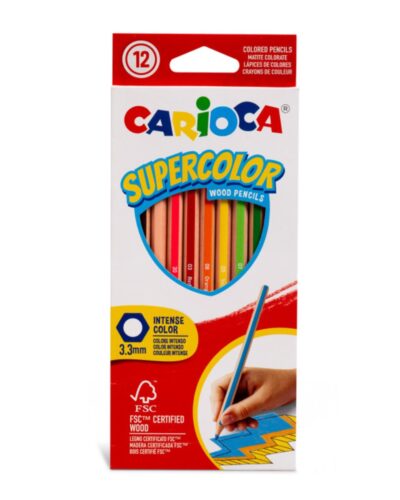 ΚΡΑΓΙΟΝ ΞΥΛINA CARIOCA SUPERCOLOR 12τεμ.