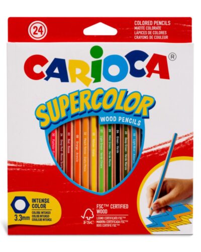 ΚΡΑΓΙΟΝ ΞΥΛINA CARIOCA SUPERCOLOR 24τεμ.