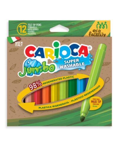 ΜΑΡΚΑΔΟΡΟΙ CARIOCA ECO FAMILY JUMBO 12 χρωμ.