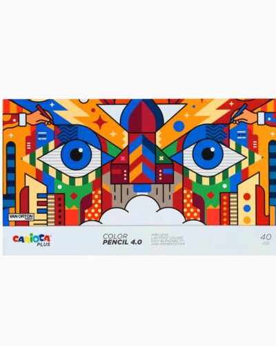 ΚΡΑΓΙΟΝ ΞΥΛΙΝΑ CARIOCA PLUS ΣΕΤ 40 χρωμάτων. (hard box)