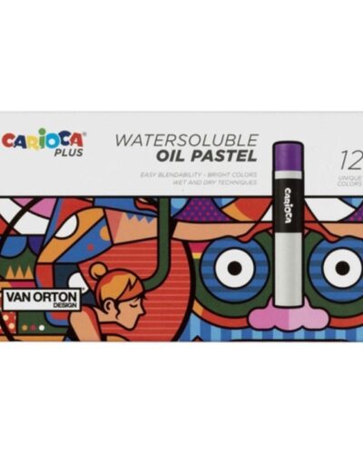 ΚΡΑΓΙΟΝ ΛΑΔΟΠΑΣΤΕΛ CARIOCA PLUS WATERSOLUBLE ΣΕΤ 12 χρωμάτων.